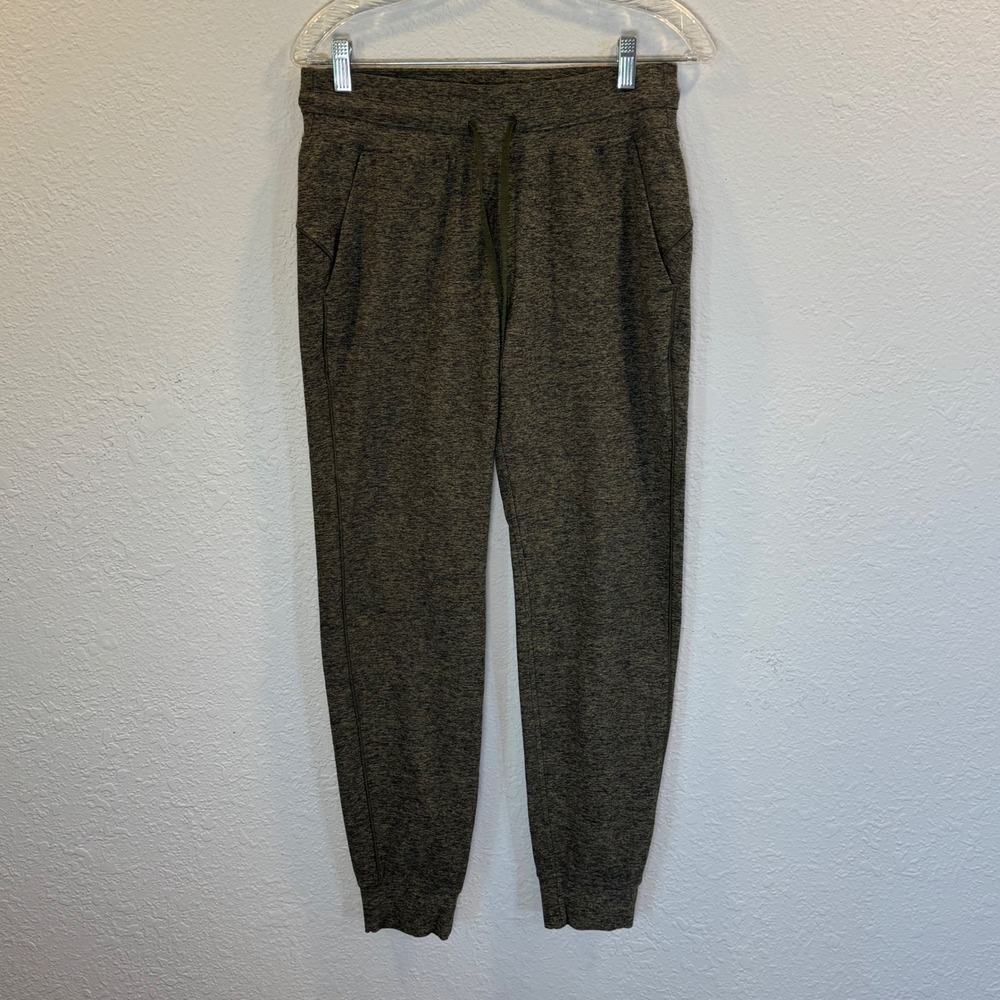 Lululemon Ready to Rulu High Rise Jogger 28 Olive Green Space Dye Womens 8